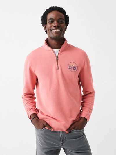 Faherty Charleston Long-sleeve Terry Quarter Zip In Faded Flag