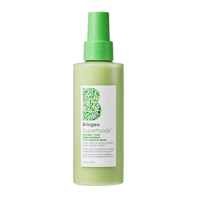 Briogeo Superfoods Avocado And Kiwi Mega Moisture 3-in-1 Leave-in Conditioner, Detangler And Uv Protection S In Default Title