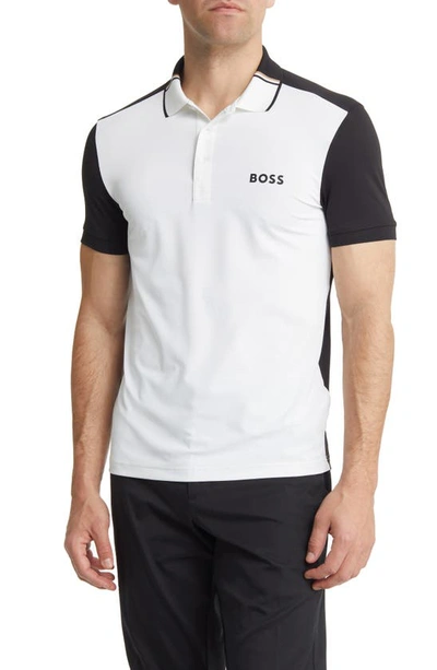 Hugo Boss Boss X Matteo Berrettini Polo Shirt With Logo In White