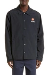 Kenzo Boke Placed Light Coach Jacket In 99j - Black