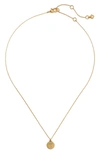 KATE SPADE PAVÉ MINI INITIAL PENDANT NECKLACE