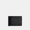 COACH OUTLET SLIM MONEY CLIP BILLFOLD WALLET IN SIGNATURE CANVAS