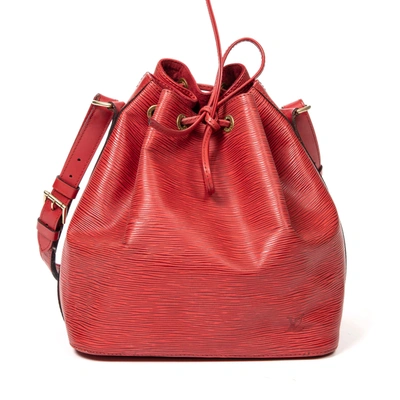 Pre-owned Louis Vuitton Noe Pm In Red
