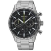 SEIKO MEN'S CLASSIC BLACK DIAL WATCH