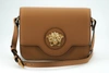 Versace Brown Calf Leather Shoulder Bag In Brown