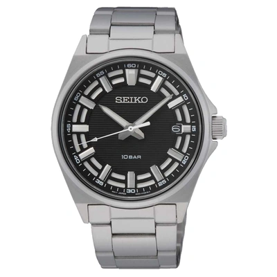 Seiko Men's Classic Black Dial Watch