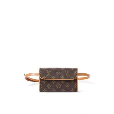 Pre-owned Louis Vuitton Florentine In Brown