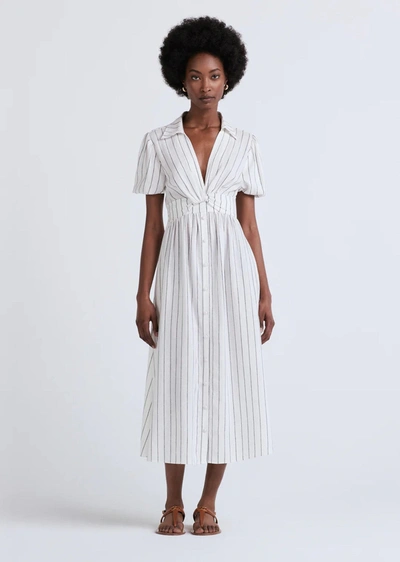Derek Lam 10 Crosby Women's Maya Stripe Linen & Cotton Twist-front