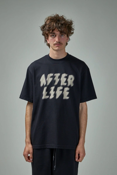 44 Label Group Graphic-print Short-sleeve T-shirt In Black