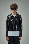 Courrèges Logo Embroidered Coated Cotton Jacket