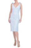 LAUNDRY BY SHELLI SEGAL TIE STRAP LACE DRESS