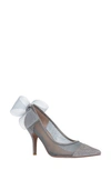 J. RENEÉ J. RENEÉ SHEER BOW POINTED TOE PUMP