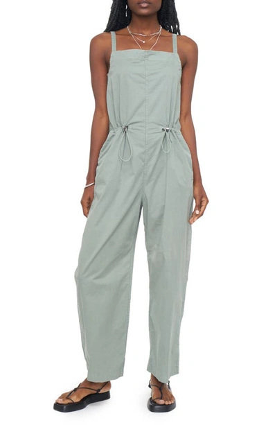 Pistola Adela Wide Leg Stretch Cotton Jumpsuit In Bluff