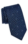 Ferragamo Siria Silk Tie In F.navy