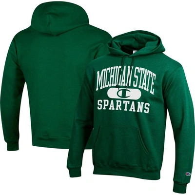 CHAMPION CHAMPION GREEN MICHIGAN STATE SPARTANS ARCH PILL PULLOVER HOODIE