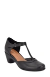 Easy Spirit Cara T-strap Pump In Black