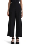 Lafayette 148 Petite Dalton Pant In Kindwool Nouveau Crepe In Black
