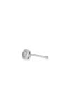 Bony Levy 14k Gold Bezel Diamond Single Stud Earring In 14k White Gold