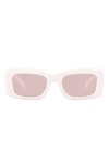 Versace Eyewear Rectangular Frame Sunglasses In White