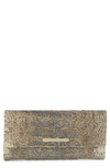 Brahmin Cordelia Croc Embossed Wallet In Ivory Iguana