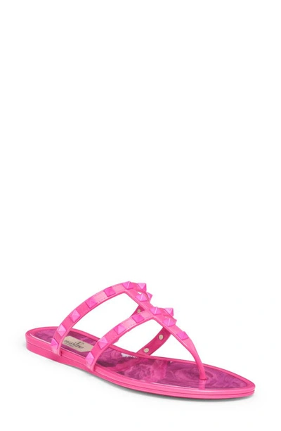 Valentino Garavani Rockstud T-strap Sandal In Pink