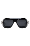 Dior Lady 95.22 Sunglasses In Shiny Black / Smoke
