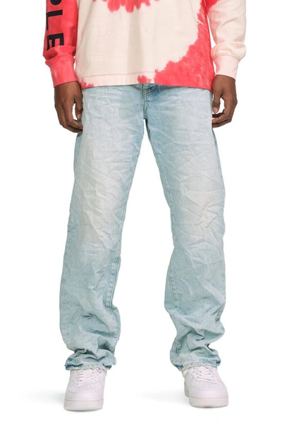 Purple Brand Acid-washed Relaxed-fit Jeans In Light Wash
