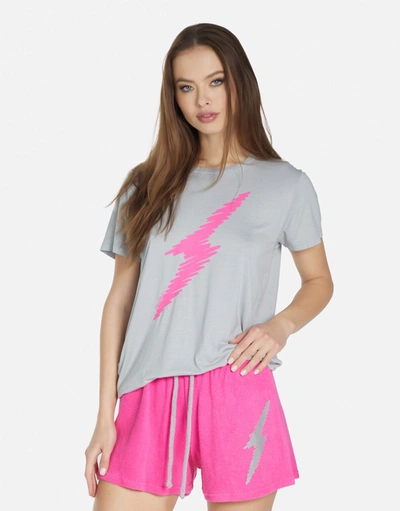 Lauren Moshi Wolf Scribble Lightning In Silver