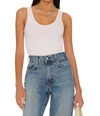 Enza Costa Knit Strappy Linen-blend Tank In White