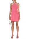 Cult Gaia Leslie Open-back Halter Mini Dress In Pink