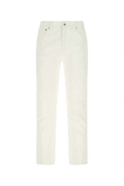 14 Bros White Straight-leg Jeans By . The Garment Gives A Casual And Timeless Design In 001