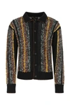 Amiri Braided Bandana Button Up In Black