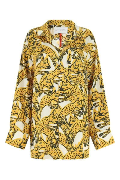 Az Factory Woman Shirt Marigold Size 8 Recycled Polyester, Polyester In Ivo2