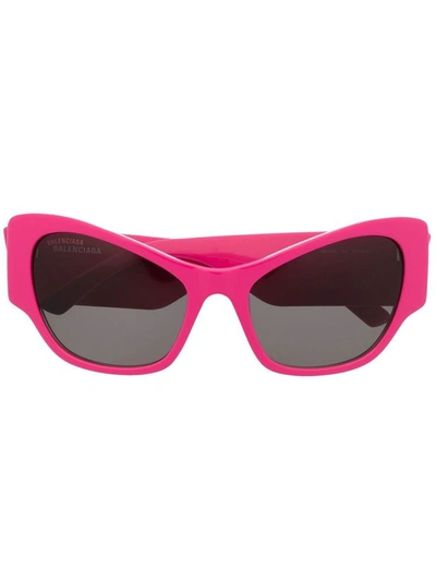 Balenciaga Eyewear Alien Frame Sunglasses In Fuchsia