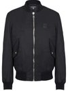 Balmain Logo-patch Bomber Jacket In Black