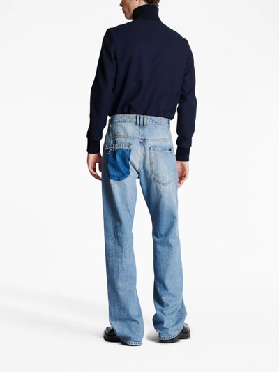 Balmain Light Blue Cotton Jeans