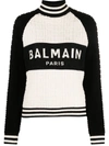 BALMAIN BALMAIN JACQUARD LOGO SWEATSHIRT