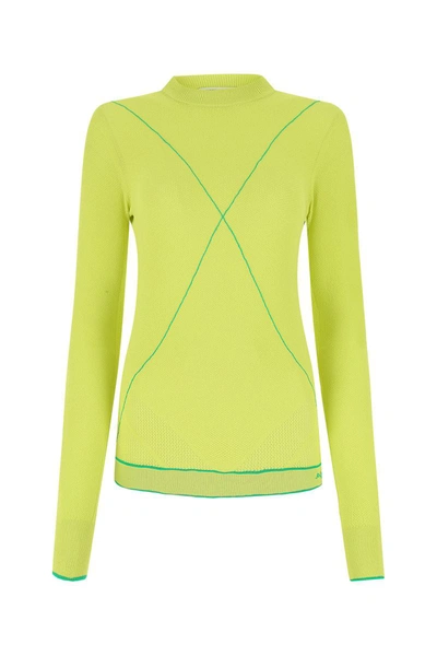 Bottega Veneta Acid Green Viscose Blend Sweater In Multi