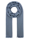 Brunello Cucinelli Silk Cashmere Scarf Scarves And Foulards Light Blue In C9555