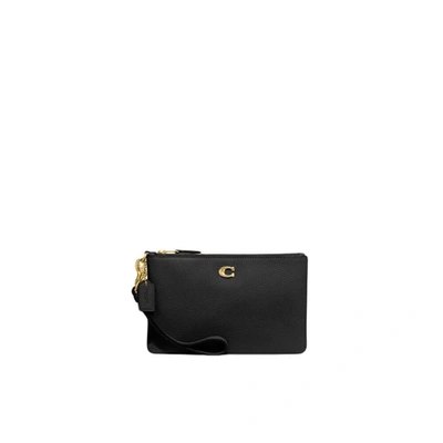 Coach Kleine Tasche Mit Handschlaufe In Brass/black