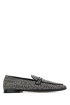Dolce & Gabbana Logo-plaque Jacquard Loafers In Brown Black
