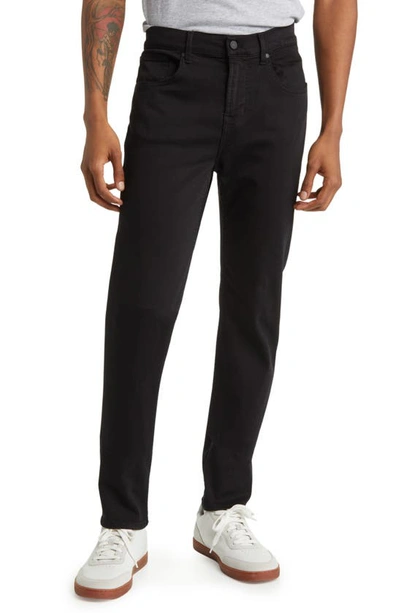 7 For All Mankind Slimmy Slim-leg Jeans In Black