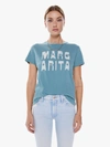 Mother The Lil Goodie Goodie Graphic Tee In Green