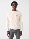 Faherty Scottsdale Long-sleeve Terry Crewneck In Solar White