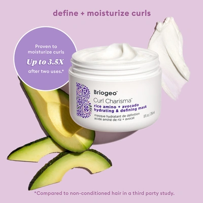 Briogeo Curl Charisma Rice Amino And Avocado Hydrating And Defining Hair Mask In 8 Fl oz