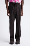VALENTINO WOOL & MOHAIR TRACK PANTS