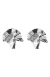 Sterling King Delphinium Stud Earrings In Sterling Silver