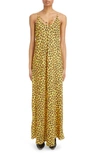 Rabanne Chain-detail Leopard-print Satin Slip Dress In V731 Leopard Pop Movida