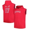 FANATICS FANATICS BRANDED SHOHEI OHTANI RED LOS ANGELES ANGELS NAME & NUMBER MUSCLE TANK HOODIE