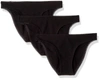 ON GOSSAMER Women'S Cabana Cotton Bikini Panty - 3 Pack in Black